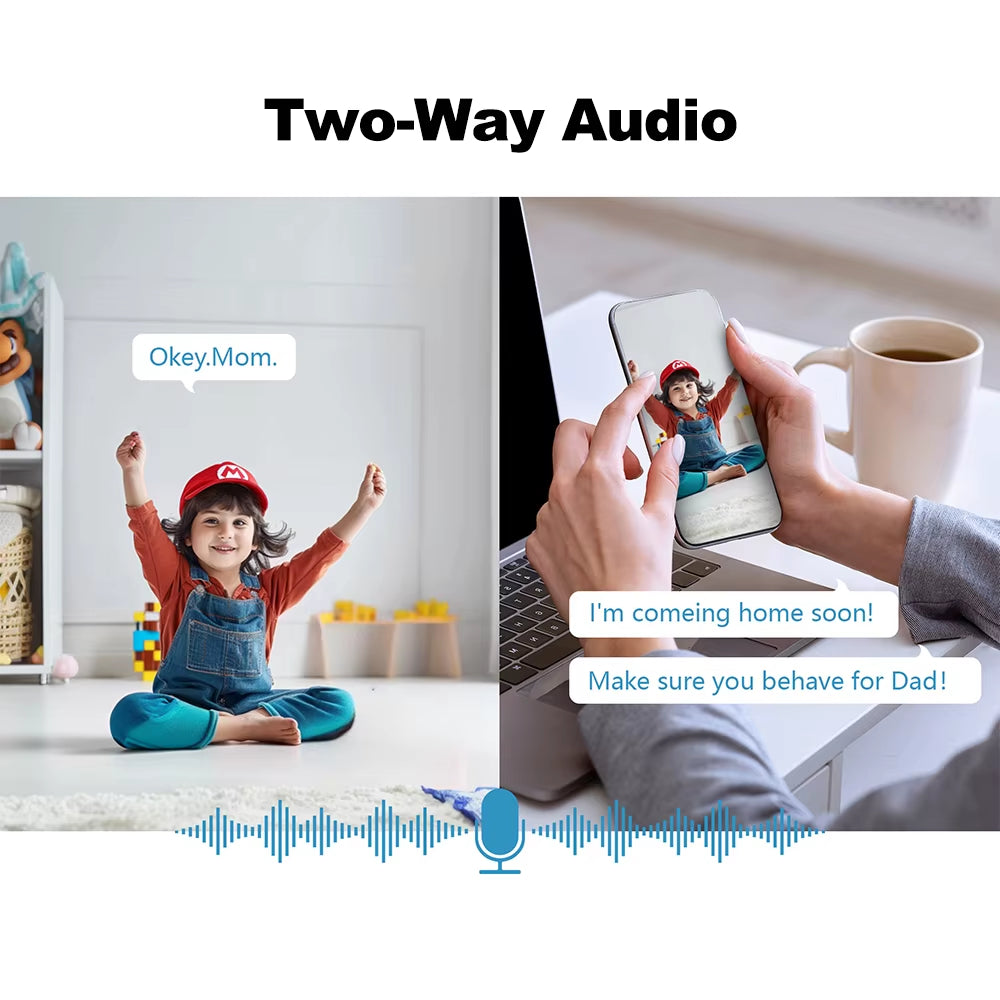 Ultimate 2K 4MP Smart Baby Monitor - 5-Inch Portable Display, APP Control, Cry Detection & Night Vision!