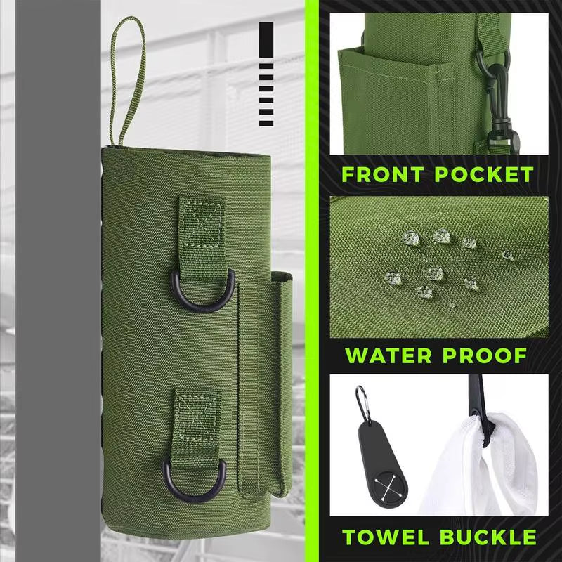 Magnetic Sling Bag for Gym - Non-Slip Portable Water Bottle Carrier and Accessory Holder