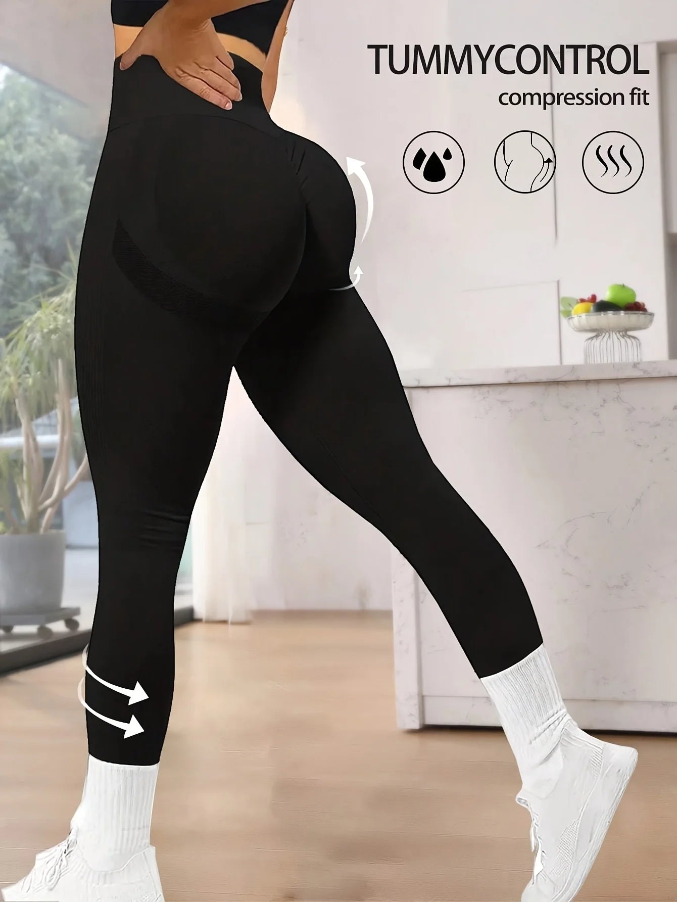  .Seamless High-Waist Leggings – Peach Lift, Tummy Control & Ultimate Comfort