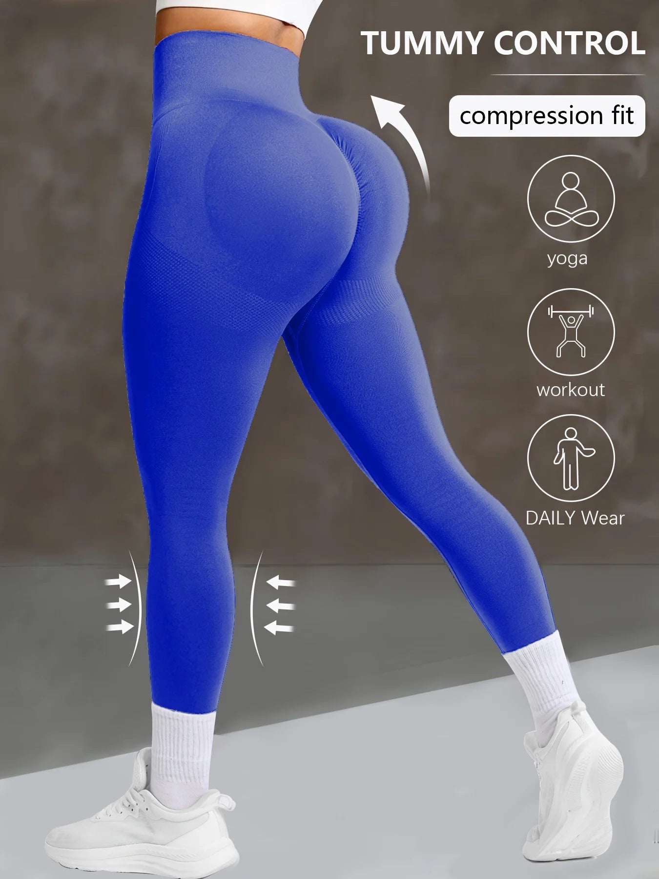  .Seamless High-Waist Leggings – Peach Lift, Tummy Control & Ultimate Comfort
